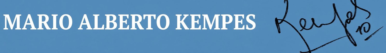 Mario Alberto Kempes — firma